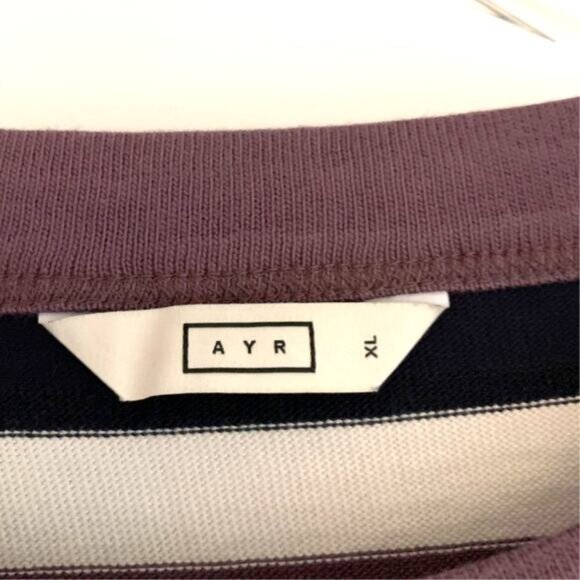 NWT AYR The Heavy in Jump Stripe Prince  Long Sleeve Tee XL #9150 - Picture 4 of 8